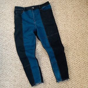 ASOS Two-Tone Skinny Jeans in 30/26 (fit like 28)